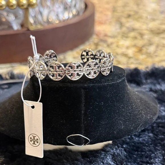 Tory Burch Silver Filigree Bracelet - Picture 2 of 4